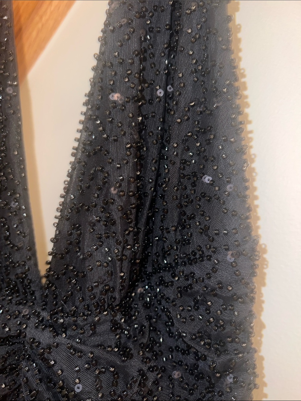Oh Polly Black Sparkle Halter Maxi Dress